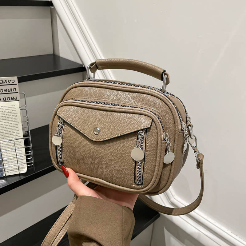 Portable Multi Layer Crossbody Bag