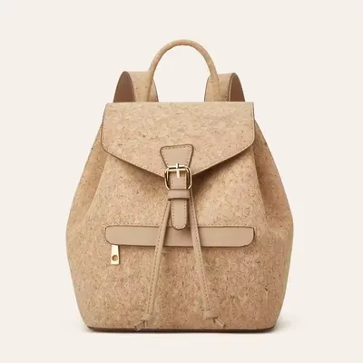 Fashion Cork Drawstring Backpack