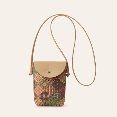 Women Sustainable Cork Cell Phone Bag