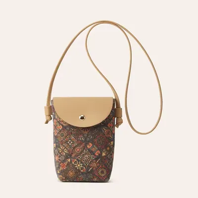 Women Sustainable Cork Cell Phone Bag
