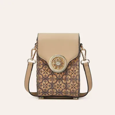 Cork Print Mini Shoulder Bag