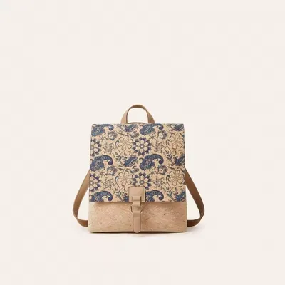 Ethnic Style Cork Bark Backpack