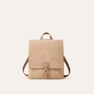 Ethnic Style Cork Bark Backpack