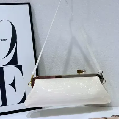 French-Style Cowhide Baguette Bag