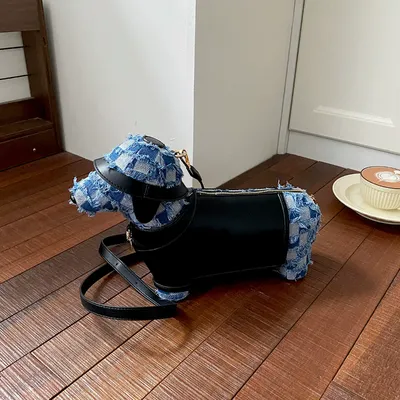  French-Style Dog-Shaped Bag