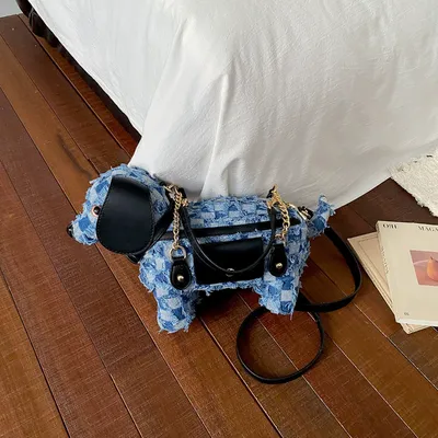  French-Style Dog-Shaped Bag
