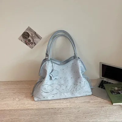 Niche Design Star Canvas Bag for Women 