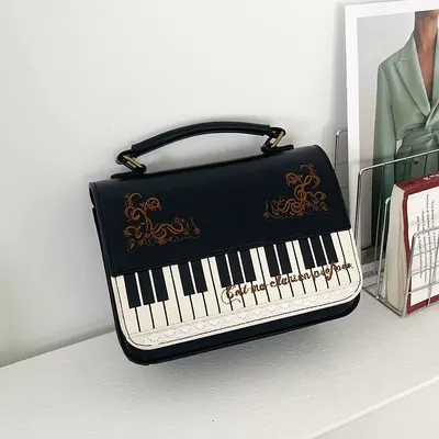  Sweet and Unique Piano Note Design Bag