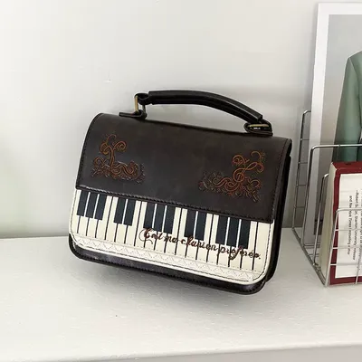  Sweet and Unique Piano Note Design Bag