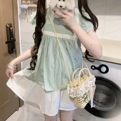 French Lolita Style with a Handbag