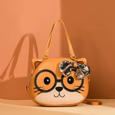 New Cartoon Cat Round Bag
