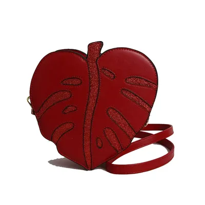 Leaf-Shaped Shoulder Crossbody Bag