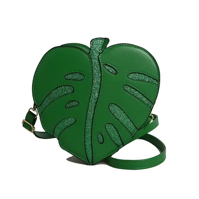Leaf-Shaped Shoulder Crossbody Bag