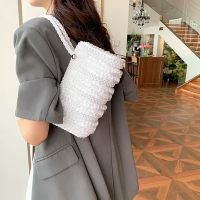 Chanel Pearl Hand Pillow Bag
