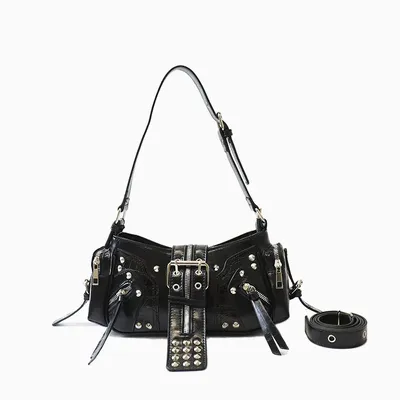 Motorcycle Punk Rivet Belt Bag