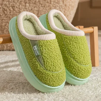 Warm Plush Cotton Slippers