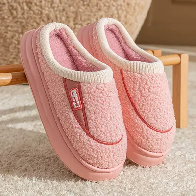 Warm Plush Cotton Slippers