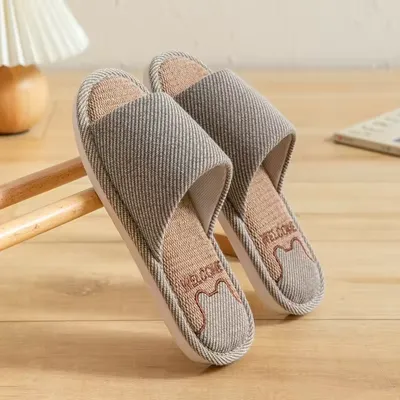 Women Cotton Linen Slippers