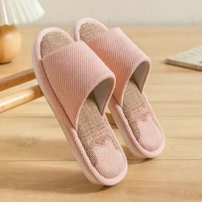 Women Cotton Linen Slippers