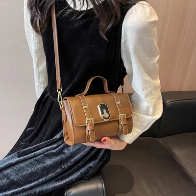 Women Square Shoulder Bag PU Leather Bag 