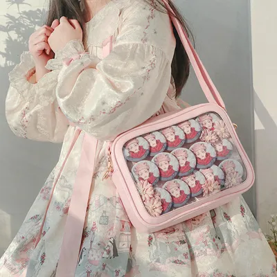 Simple Transparent Ita Bag Japanese Fresh Gir