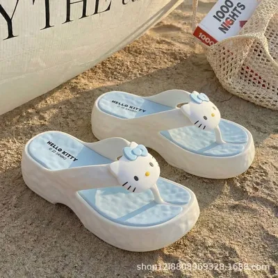 Cute Cartoon  EVA Platform Flip Flops