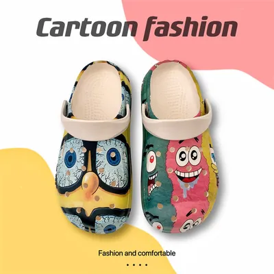Outdoor Cartoon Trendy Home Couple Clogs