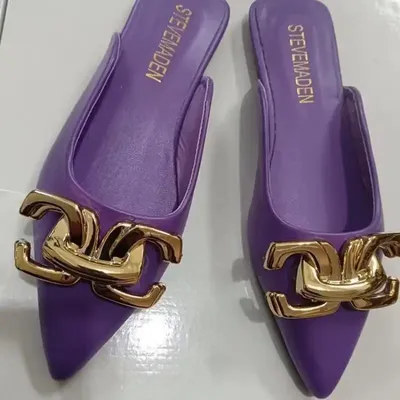  Baotou Half Slippers Pointed Low Heel 