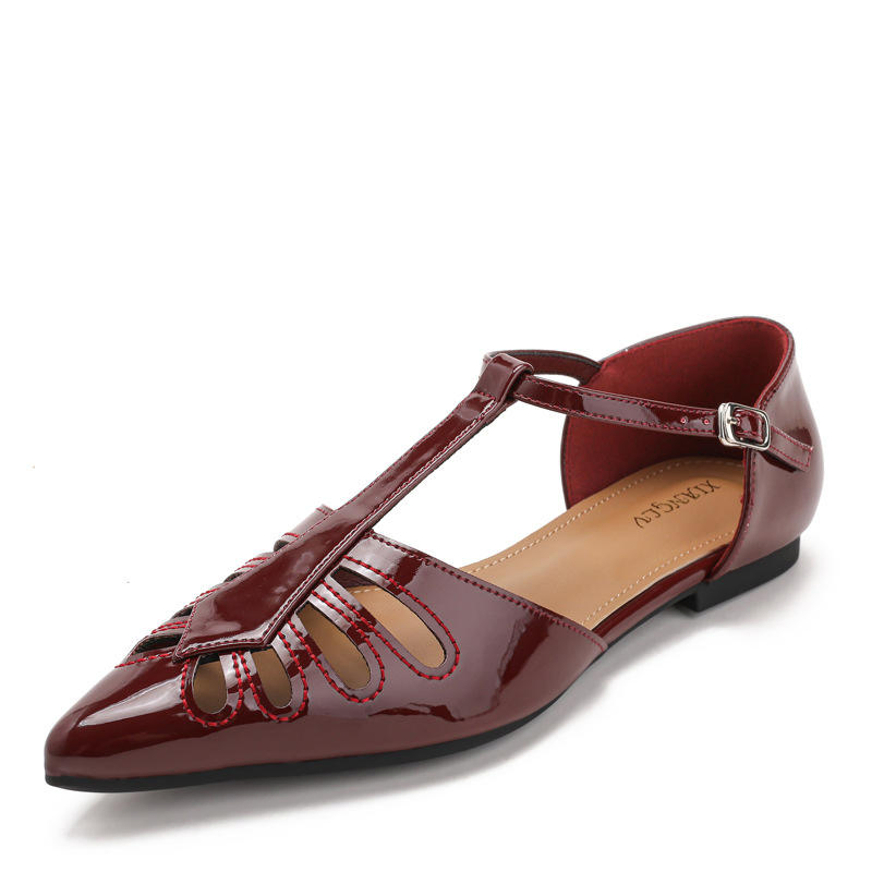 Pointed Toe T-Strap Sandal