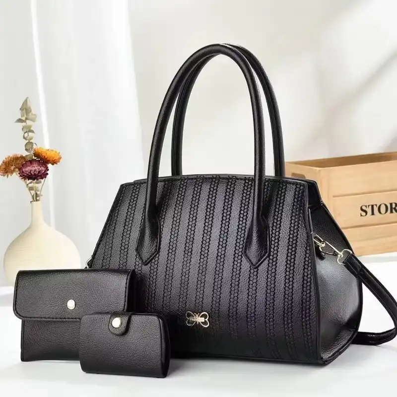 Luxury High Quality PU 3-in-1 Set Handbag