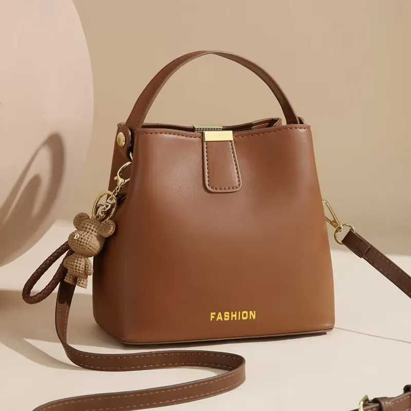 Woven Strap Fashion Bucket Bag