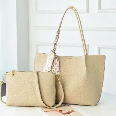 Soft PU Leather 2-Piece Shoulder Bag Set