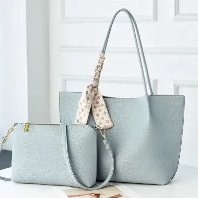 Soft PU Leather 2-Piece Shoulder Bag Set
