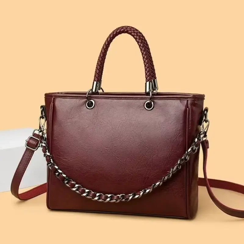Imita Luxe Leather Handbag