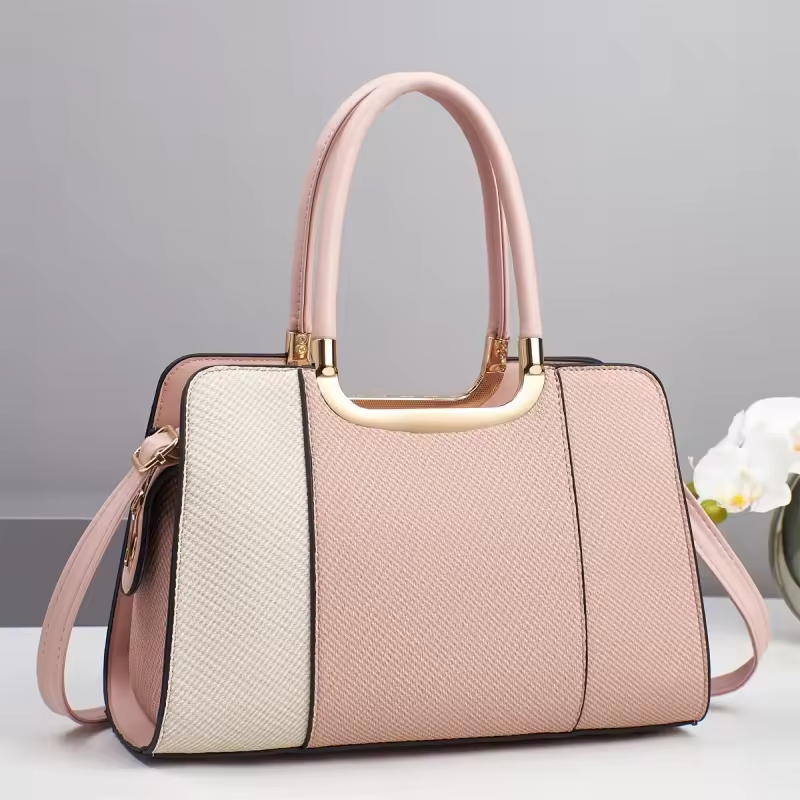 Mode Mix Contrast Shoulder Handbag