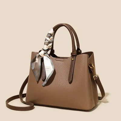 High-End Large Capacity Women’s Messenger Tote Bag | Soft PU Leather Shoulder Handbag