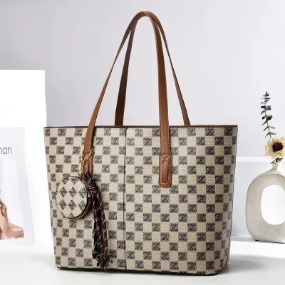 Classic Checkerboard Women’s Tote Handbag