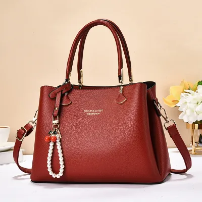 Bridal Handbag for Women – Elegant PU Leather Shoulder & Handheld Bag