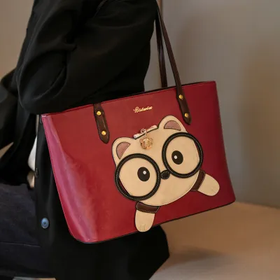 Elegant Large-Capacity Tote Bag for Women | Urban Minimalist PU Leather Handbag