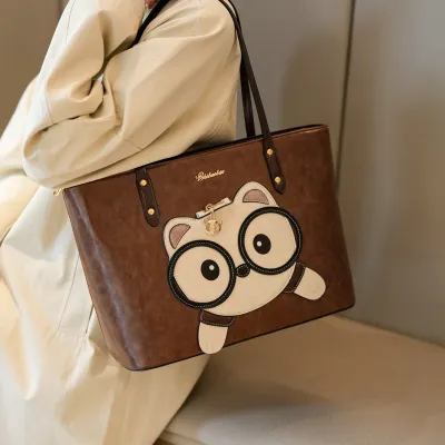 Elegant Large-Capacity Tote Bag for Women | Urban Minimalist PU Leather Handbag