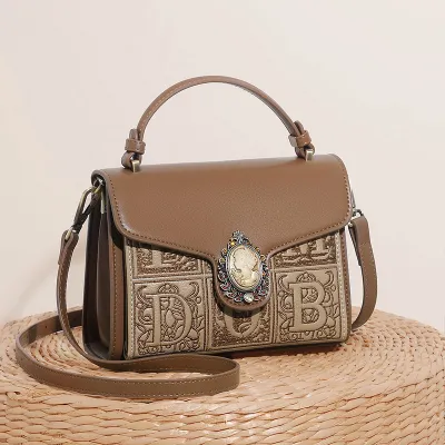 Luxury Retro Embroidered Handbag | Premium Crossbody & Shoulder Bag