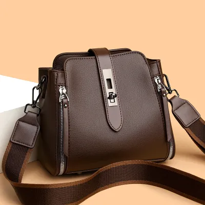 High-End Bucket Bag for Women | Trendy PU Leather Crossbody & Handbag