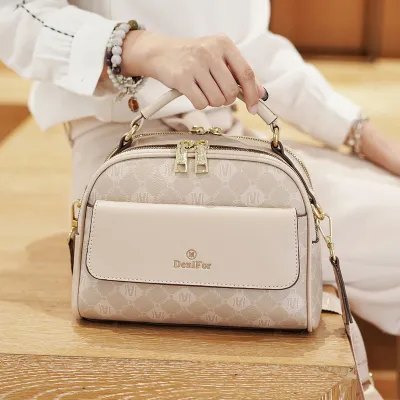 Versatile High-End Crossbody Shoulder Bag for Women | Embossed Retro Handbag