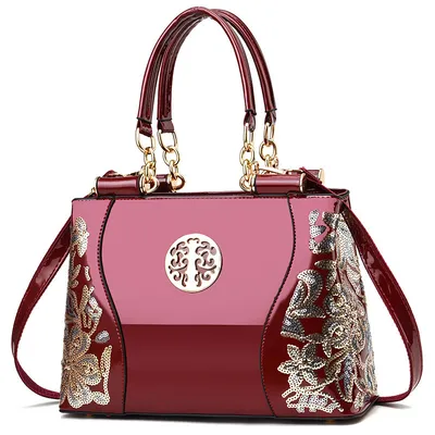 Embroidered Large Women’s Shoulder Bag