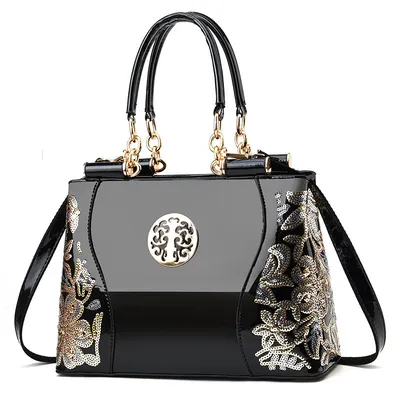 Embroidered Large Women’s Shoulder Bag