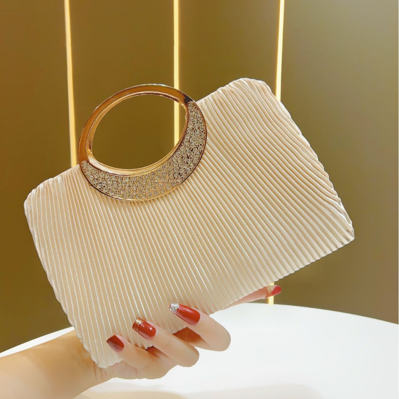 Crescent Moon Clutch Handbag | Elegant Envelope Style Magnetic Women’s Party Bag