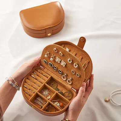 Portable Jewelry Storage Box | Anti-Oxidation Travel Organizer for Earrings & Necklaces