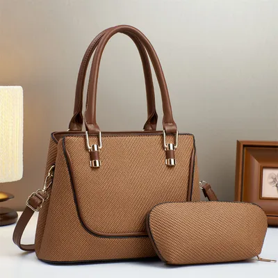 REVLIN Plaid Vertical Handbag | Stylish Women’s Shoulder Tote Bag
