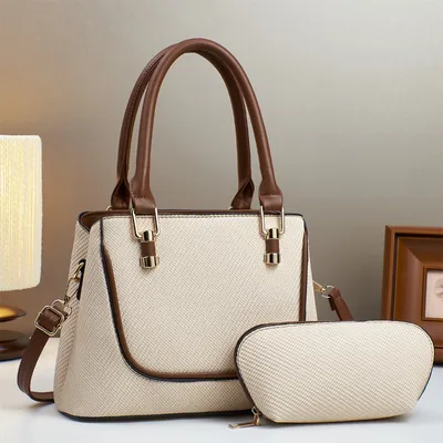 REVLIN Plaid Vertical Handbag | Stylish Women’s Shoulder Tote Bag