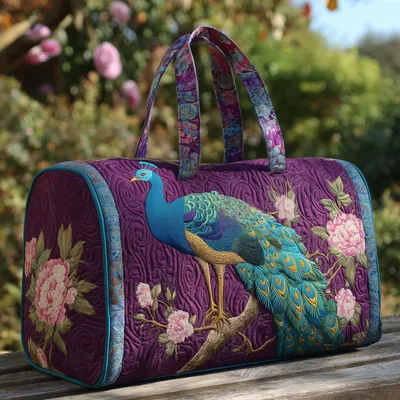 Quilted Travel Duffel Bag | Large Capacity Lightweight Gym & Weekend Bag